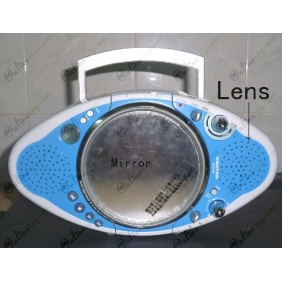 Waterproof Spy Radio/CD With Mirror Hidden 720P HD Pinhole Waterproof Spy Camera DVR 16GB